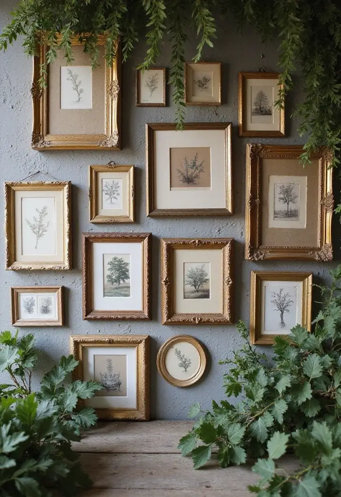 30 Breathtaking Wedding Reception Backdrop Ideas You’ll Want to Copy - 13. Vintage Frame Gallery
