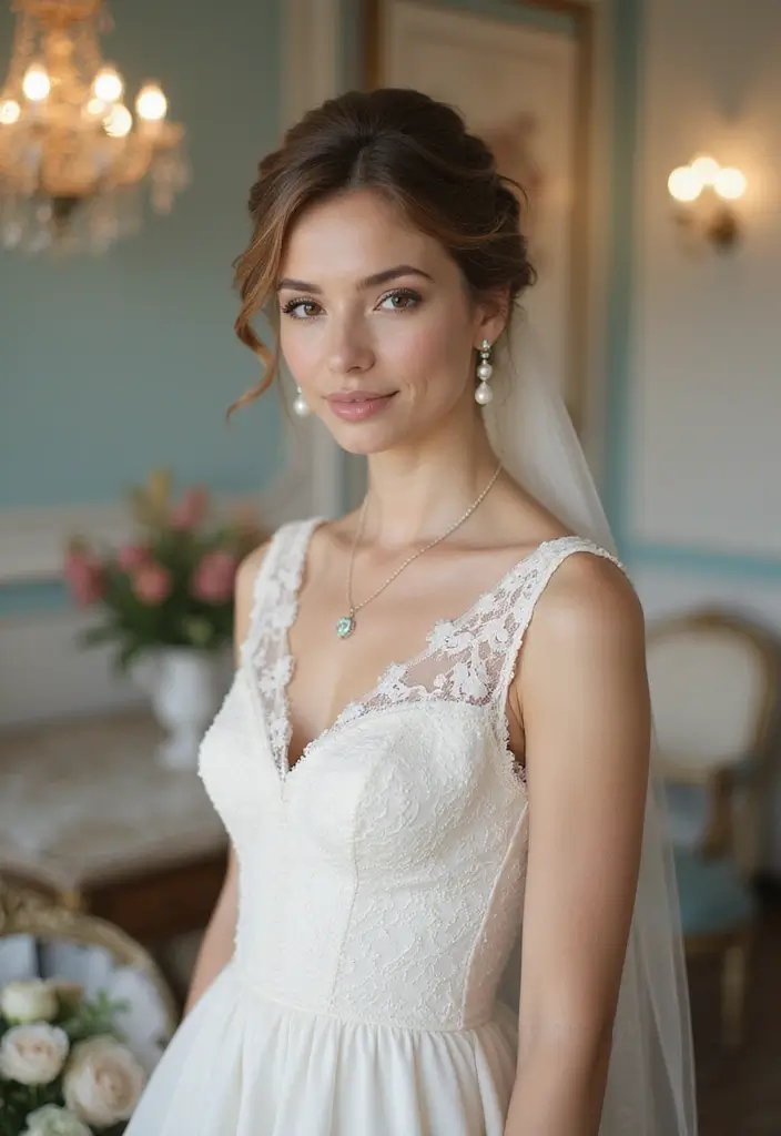 30 Bun Hairstyles for Weddings That Look Classy and Timeless - 18. Vintage Loop Bun