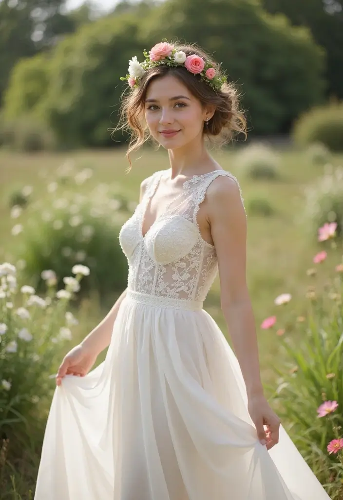 30 Bun Hairstyles for Weddings That Look Classy and Timeless - 24. Whimsical Twisted Bun