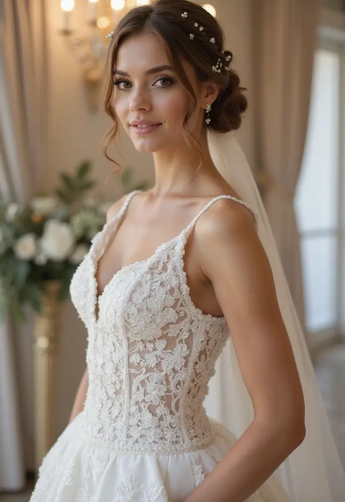 30 Bun Hairstyles for Weddings That Look Classy and Timeless - 4. Elegant Braided Bun