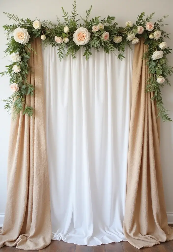 30 Cheap Wedding Ideas That Look Surprisingly Expensive 13 30 Cheap Wedding Ideas That Look Surprisingly Expensive - 13. Fabric Backdrops