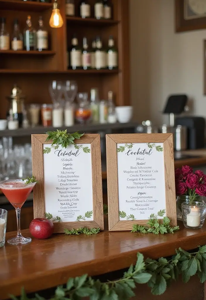 30 Cheap Wedding Ideas That Look Surprisingly Expensive 18 30 Cheap Wedding Ideas That Look Surprisingly Expensive - 18. Custom Cocktail Menu