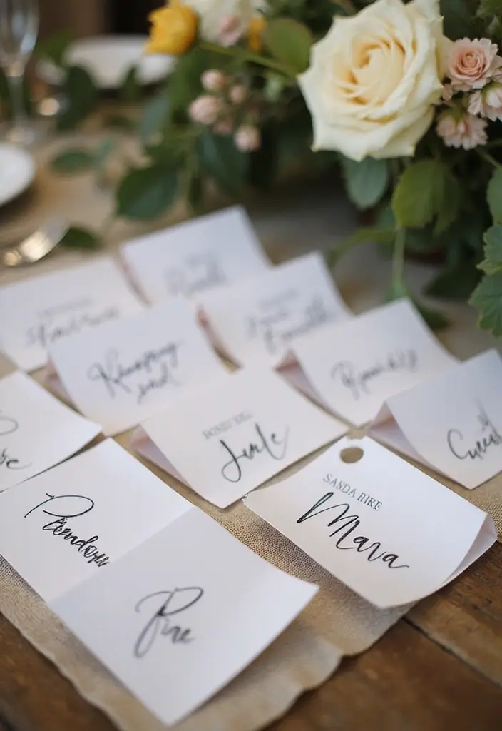 30 Cheap Wedding Ideas That Look Surprisingly Expensive 21 30 Cheap Wedding Ideas That Look Surprisingly Expensive - 21. Handwritten Place Cards
