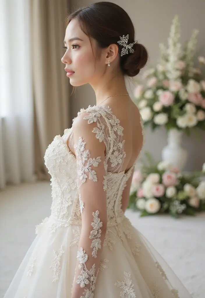 30 Chic Wedding Guest Hairstyles to Steal the Spotlight 4 30 Chic Wedding Guest Hairstyles to Steal the Spotlight - 4. Elegant Low Chignon