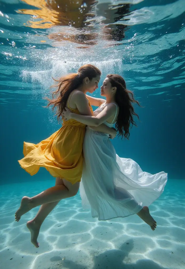 30 Creative Pre-Wedding Photoshoot Ideas for Couples in Love 11 30 Creative Pre-Wedding Photoshoot Ideas for Couples in Love - 11. Underwater Love Story