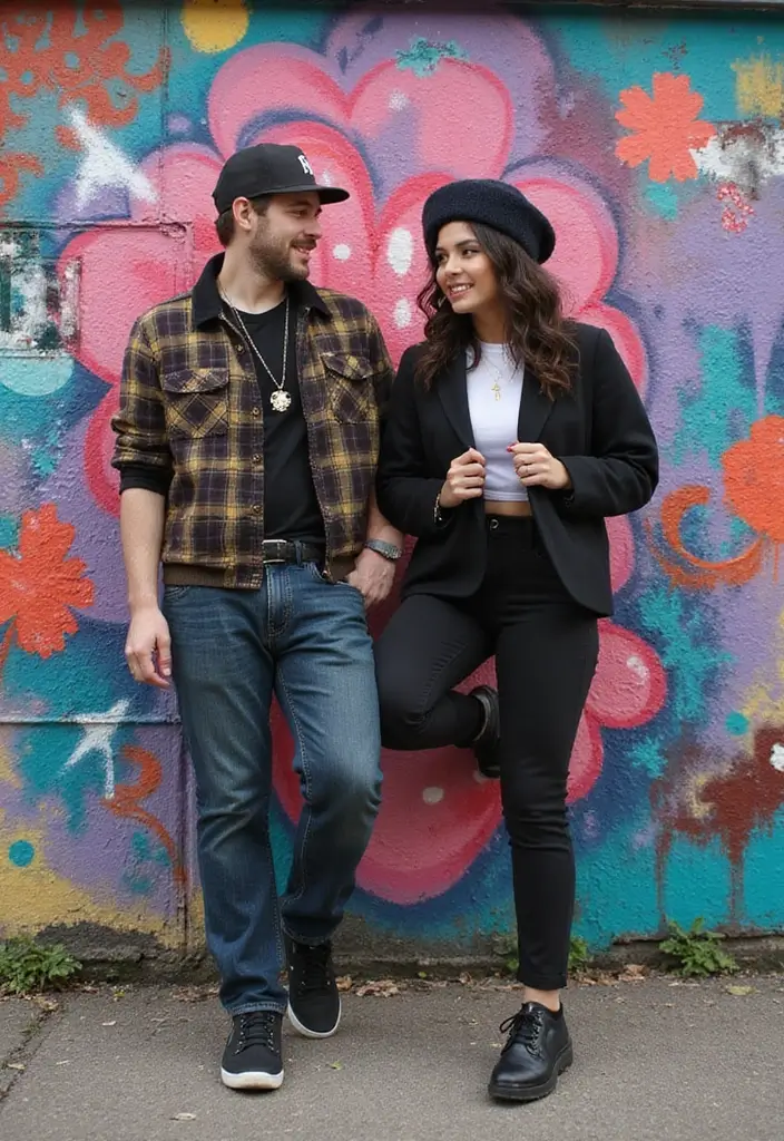 30 Creative Pre-Wedding Photoshoot Ideas for Couples in Love 12 30 Creative Pre-Wedding Photoshoot Ideas for Couples in Love - 12. Urban Street Art