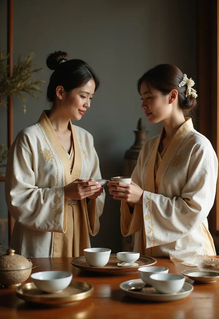 30 Creative Pre-Wedding Photoshoot Ideas for Couples in Love 16 30 Creative Pre-Wedding Photoshoot Ideas for Couples in Love - 16. Cultural Tea Ceremony