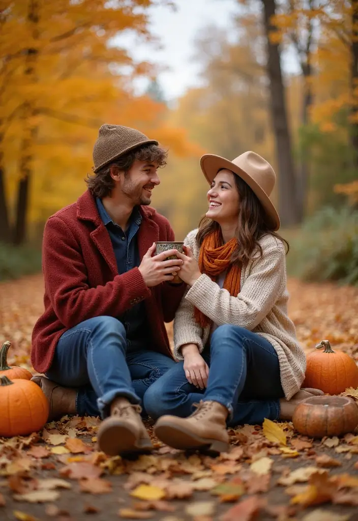 30 Creative Pre-Wedding Photoshoot Ideas for Couples in Love 18 30 Creative Pre-Wedding Photoshoot Ideas for Couples in Love - 18. Autumn Harvest Theme