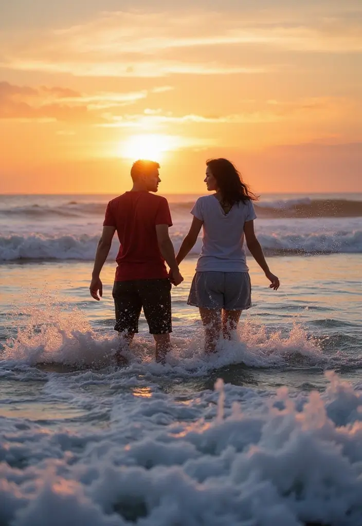 30 Creative Pre-Wedding Photoshoot Ideas for Couples in Love 8 30 Creative Pre-Wedding Photoshoot Ideas for Couples in Love - 8. Beachy Bohemian Bliss