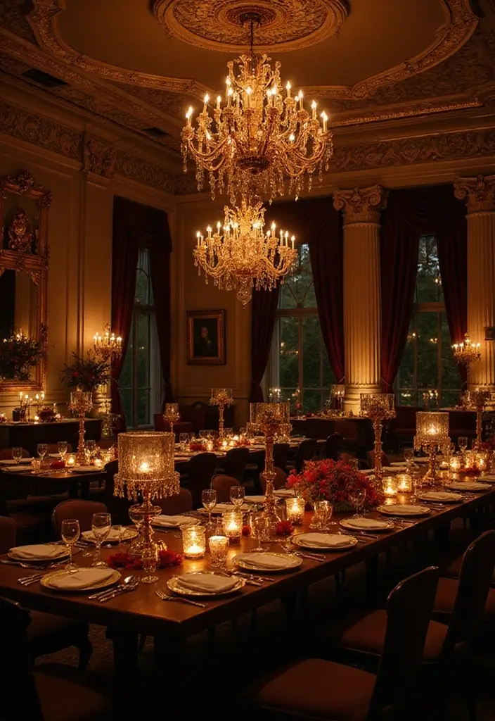 30 Dark Wedding Theme Ideas That Are Dramatic and Bold - 14. Dark Glamour