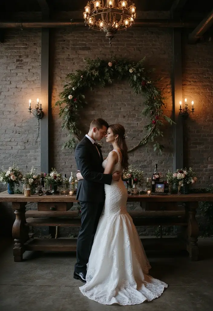 30 Dark Wedding Theme Ideas That Are Dramatic and Bold - 23. Urban Gothic