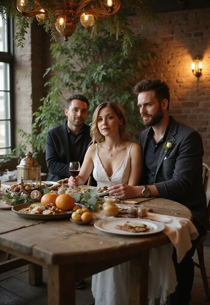 30 Dark Wedding Theme Ideas That Are Dramatic and Bold - 25. Grunge Elegance