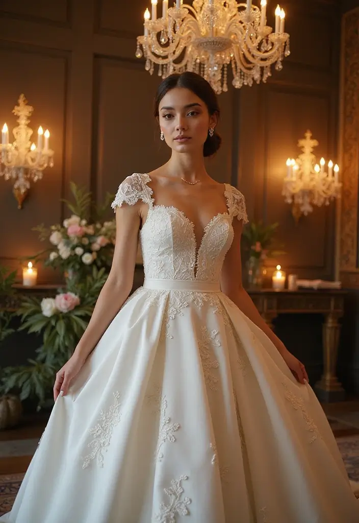 30 Dream Wedding Dresses That Will Make You Feel Like Royalty 13 30 Dream Wedding Dresses That Will Make You Feel Like Royalty - 13. Sophisticated Full Skirts