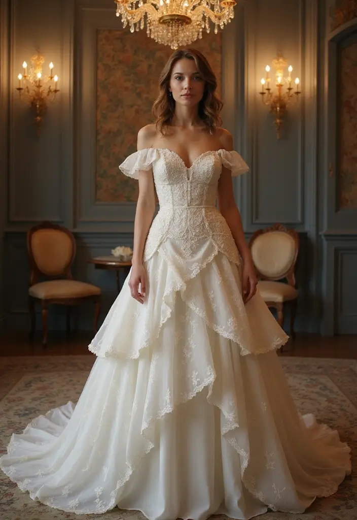 30 Dream Wedding Dresses That Will Make You Feel Like Royalty 30 30 Dream Wedding Dresses That Will Make You Feel Like Royalty - 30. Vintage-Inspired Layered Looks