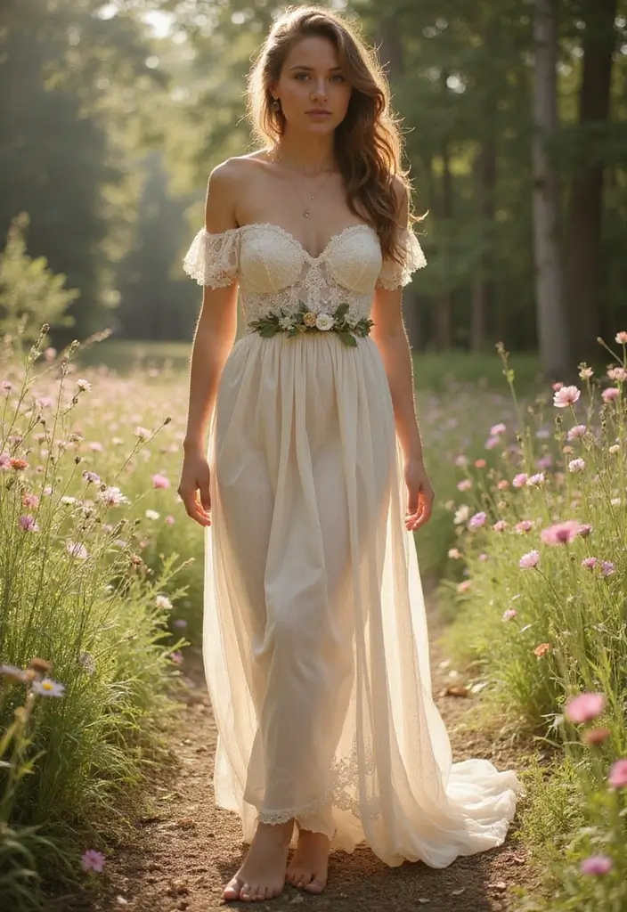 30 Dream Wedding Dresses That Will Make You Feel Like Royalty 6 30 Dream Wedding Dresses That Will Make You Feel Like Royalty - 6. Bohemian Vintage Chic