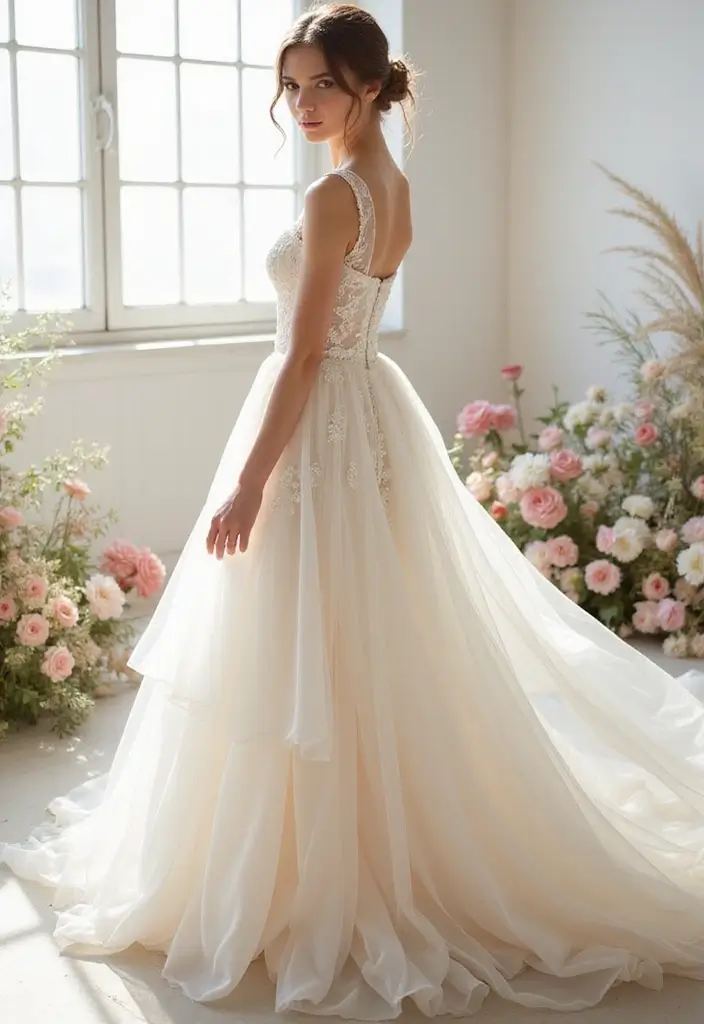 30 Dream Wedding Dresses That Will Make You Feel Like Royalty 8 30 Dream Wedding Dresses That Will Make You Feel Like Royalty - 8. Ethereal Tulle Layers