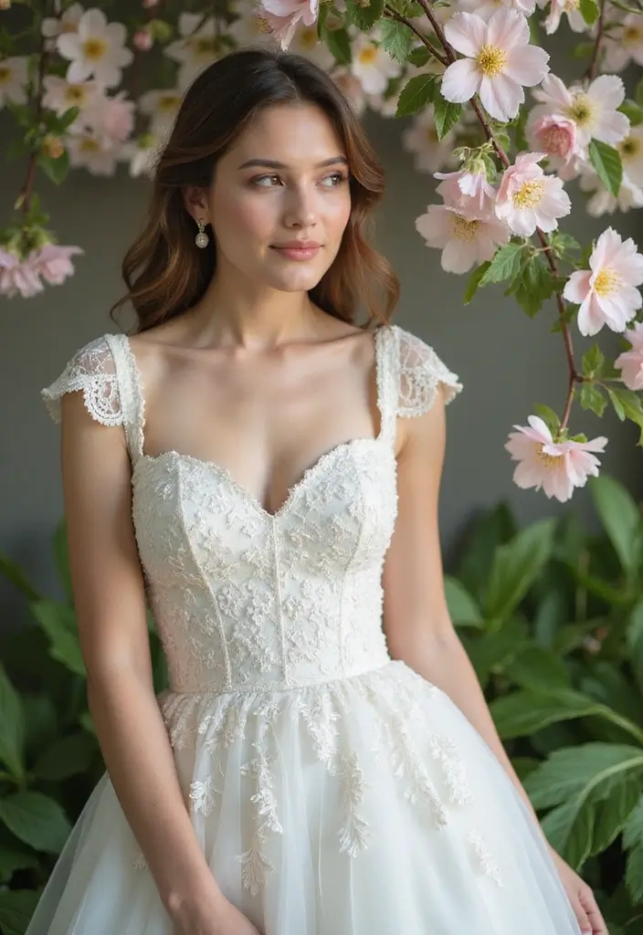 30 Dream Wedding Dresses That Will Make You Feel Like Royalty 9 30 Dream Wedding Dresses That Will Make You Feel Like Royalty - 9. Vintage-Inspired Cap Sleeves