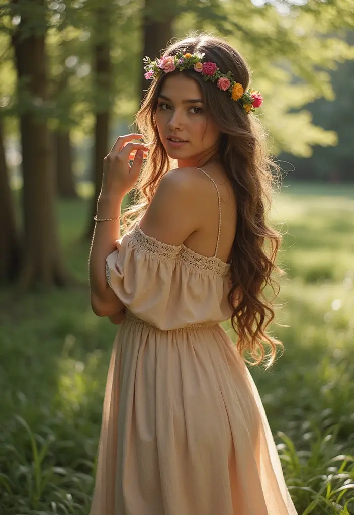 30 Elegant Wedding Hairstyles for Long Hair You’ll Fall in Love With 1 30 Elegant Wedding Hairstyles for Long Hair You’ll Fall in Love With - 1. Boho Braided Crown