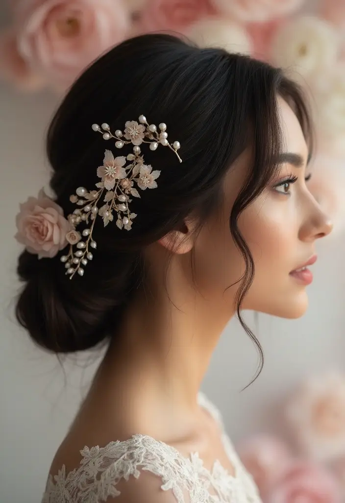 30 Elegant Wedding Hairstyles for Long Hair You’ll Fall in Love With 11 30 Elegant Wedding Hairstyles for Long Hair You’ll Fall in Love With - 11. Twisted Low Bun