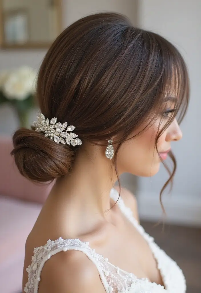 30 Elegant Wedding Hairstyles for Long Hair You’ll Fall in Love With 5 30 Elegant Wedding Hairstyles for Long Hair You’ll Fall in Love With - 5. Sleek Low Ponytail