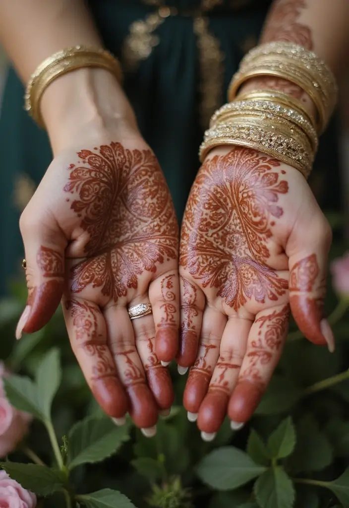 30 Elegant Wedding Henna Designs for Every Bride’s Big Day 1 30 Elegant Wedding Henna Designs for Every Bride’s Big Day - 1. Classic Lacework Designs