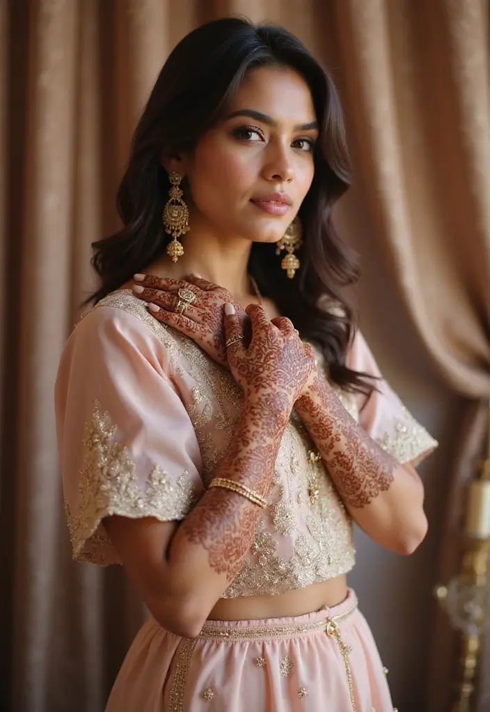 30 Elegant Wedding Henna Designs for Every Bride’s Big Day 17 30 Elegant Wedding Henna Designs for Every Bride’s Big Day - 17. Full Arm Coverage