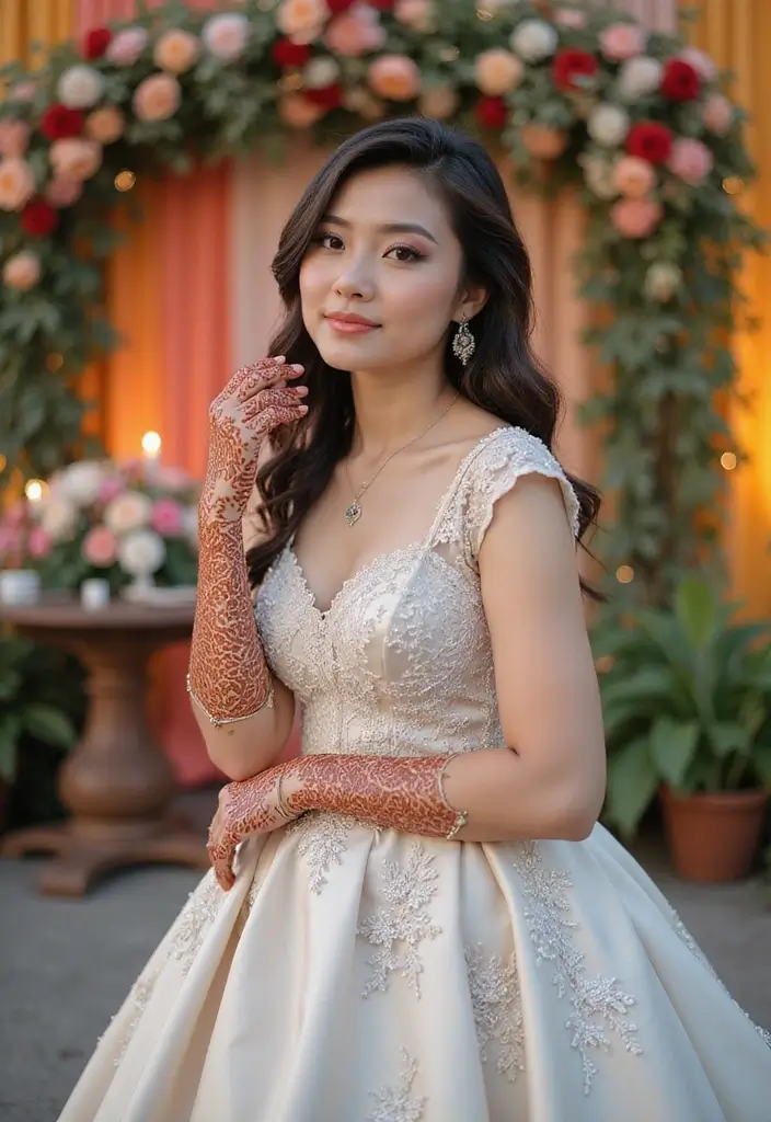 30 Elegant Wedding Henna Designs for Every Bride’s Big Day 30 30 Elegant Wedding Henna Designs for Every Bride’s Big Day - 30. Eclectic Mix of Styles
