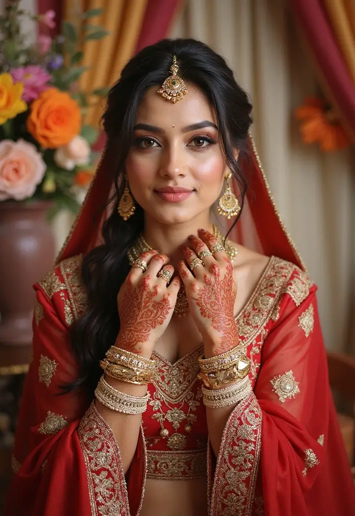 30 Elegant Wedding Henna Designs for Every Bride’s Big Day 7 30 Elegant Wedding Henna Designs for Every Bride’s Big Day - 7. South Asian Cultural Motifs