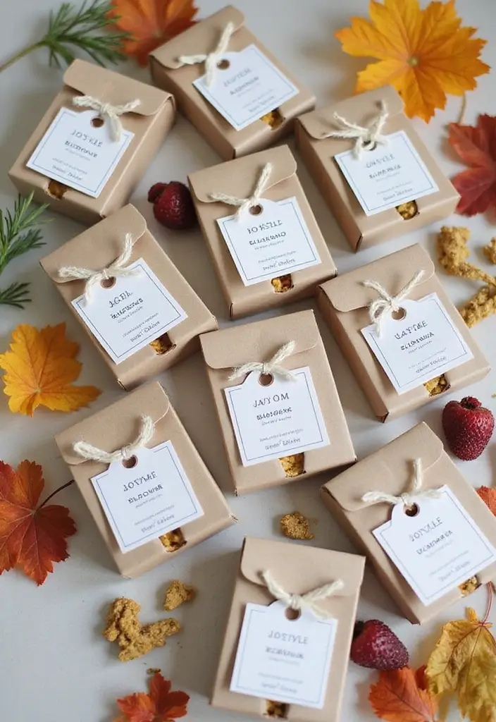 30 Fall Wedding Ideas Filled With Warm Colors and Cozy Vibes 12 30 Fall Wedding Ideas Filled With Warm Colors and Cozy Vibes - 12. Personalized Favors