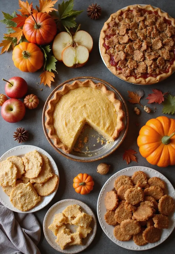 30 Fall Wedding Ideas Filled With Warm Colors and Cozy Vibes 19 30 Fall Wedding Ideas Filled With Warm Colors and Cozy Vibes - 19. Fall-Inspired Dessert Table