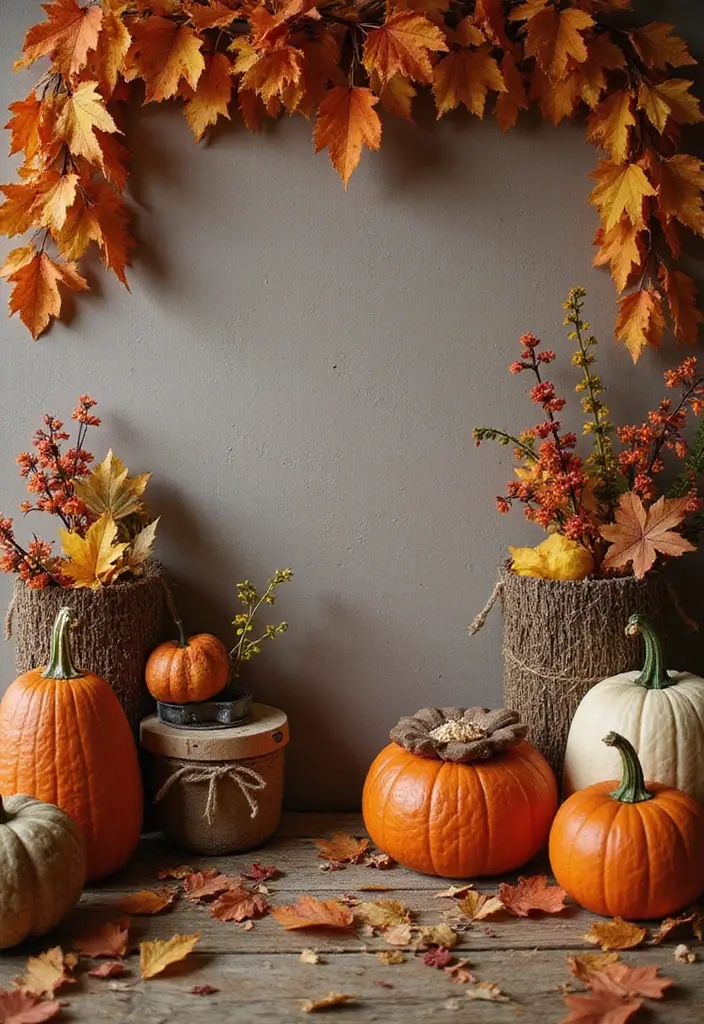 30 Fall Wedding Ideas Filled With Warm Colors and Cozy Vibes 20 30 Fall Wedding Ideas Filled With Warm Colors and Cozy Vibes - 20. Seasonal Photo Booth