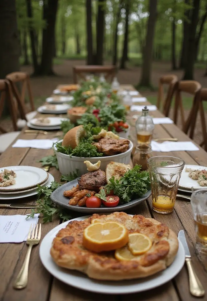 30 Fall Wedding Ideas Filled With Warm Colors and Cozy Vibes 6 30 Fall Wedding Ideas Filled With Warm Colors and Cozy Vibes - 6. Farm-to-Table Catering