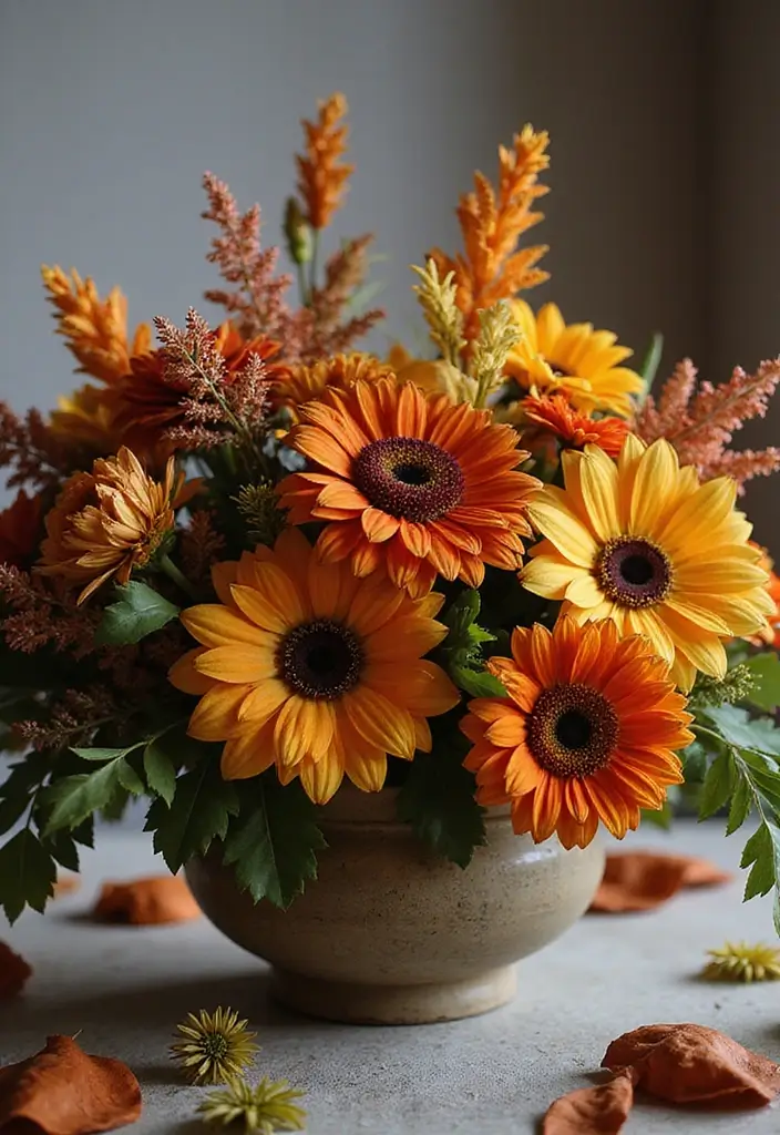 30 Fall Wedding Ideas Filled With Warm Colors and Cozy Vibes 8 30 Fall Wedding Ideas Filled With Warm Colors and Cozy Vibes - 8. Lush Floral Arrangements