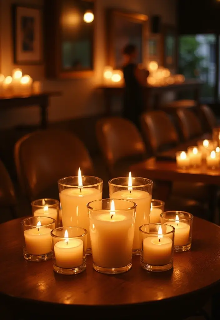 30 Fall Wedding Ideas Filled With Warm Colors and Cozy Vibes 9 30 Fall Wedding Ideas Filled With Warm Colors and Cozy Vibes - 9. Candlelit Ambiance