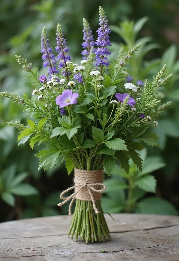 30 Garden Wedding Ideas That Feel Fresh and Romantic 13 30 Garden Wedding Ideas That Feel Fresh and Romantic - 13. Herb Bouquets