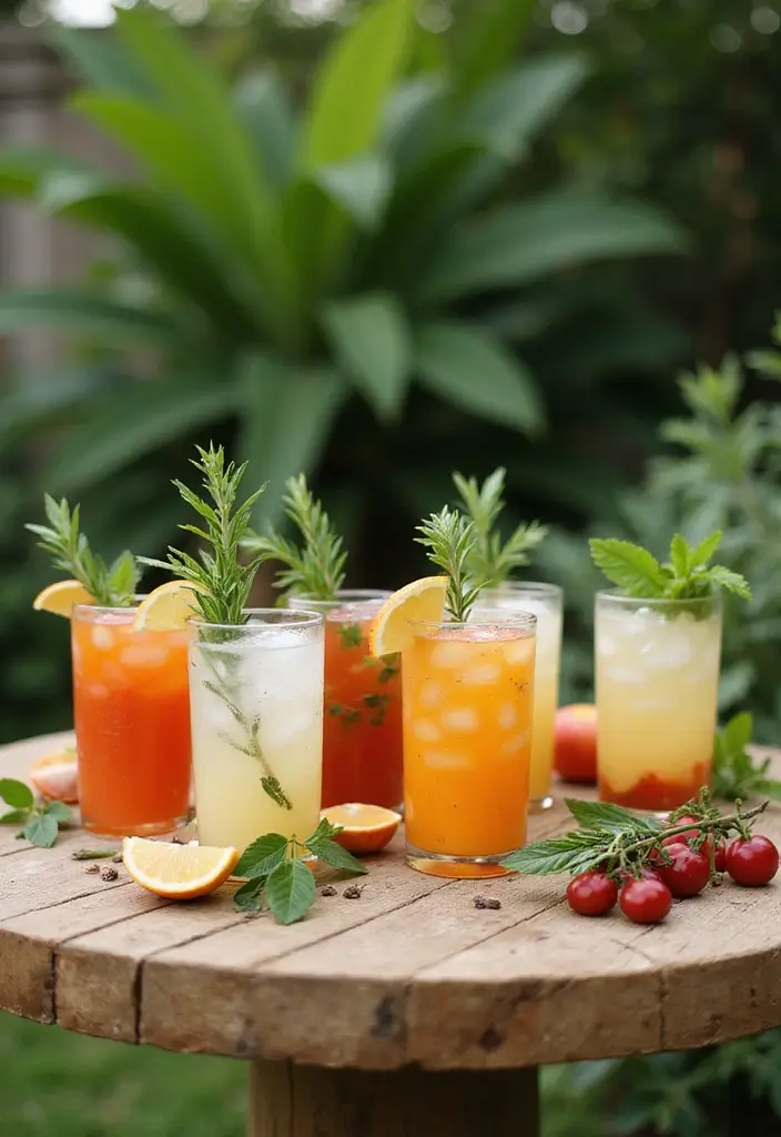 30 Garden Wedding Ideas That Feel Fresh and Romantic 18 30 Garden Wedding Ideas That Feel Fresh and Romantic - 18. Seasonal Cocktails