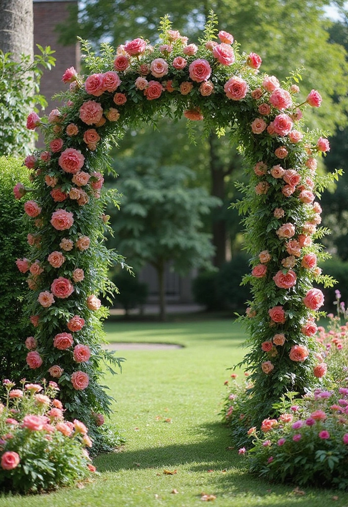 30 Garden Wedding Ideas That Feel Fresh and Romantic 2 30 Garden Wedding Ideas That Feel Fresh and Romantic - 2. Floral Archways