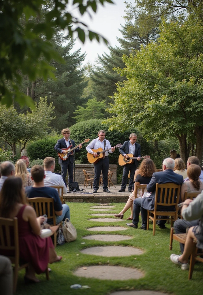 30 Garden Wedding Ideas That Feel Fresh and Romantic 26 30 Garden Wedding Ideas That Feel Fresh and Romantic - 26. Live Music in Nature