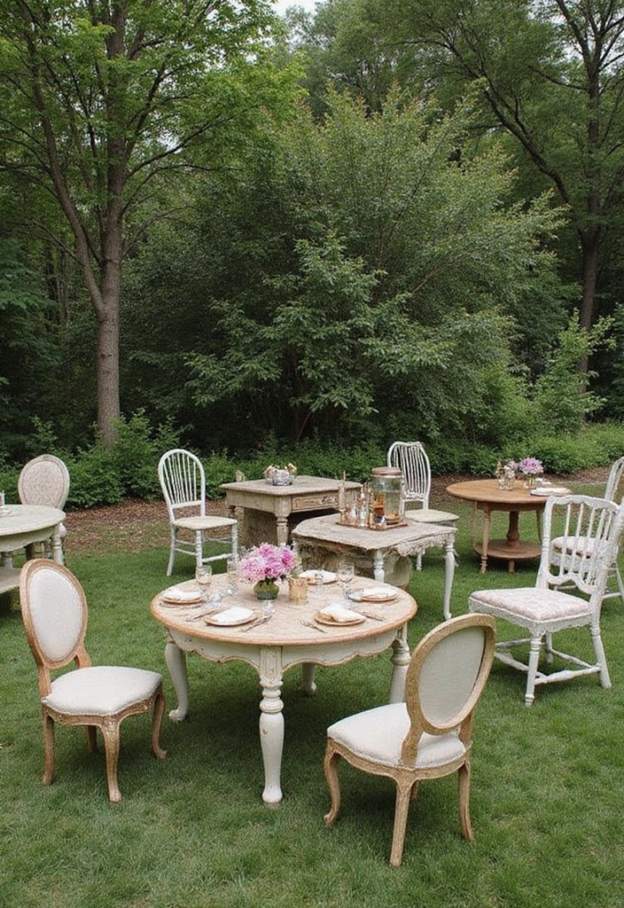 30 Garden Wedding Ideas That Feel Fresh and Romantic 3 30 Garden Wedding Ideas That Feel Fresh and Romantic - 3. Vintage Furniture Rentals