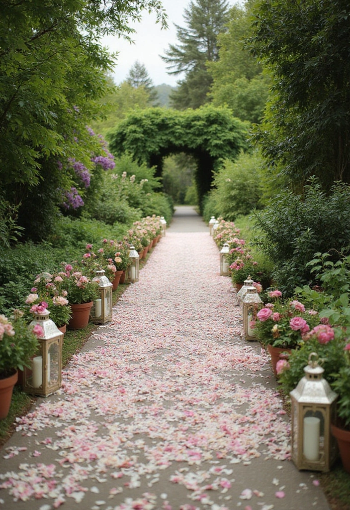 30 Garden Wedding Ideas That Feel Fresh and Romantic 9 30 Garden Wedding Ideas That Feel Fresh and Romantic - 9. Unique Aisle Decor