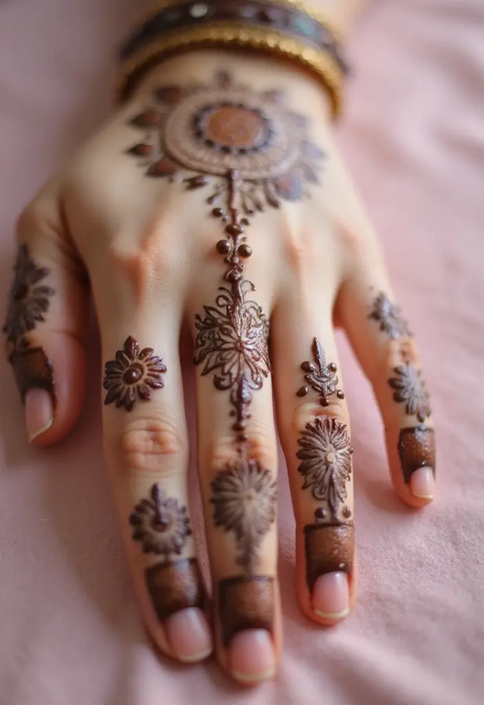 30 Gorgeous Wedding Mehndi Designs for Brides Who Love Tradition - 10. 3D Mehndi Art