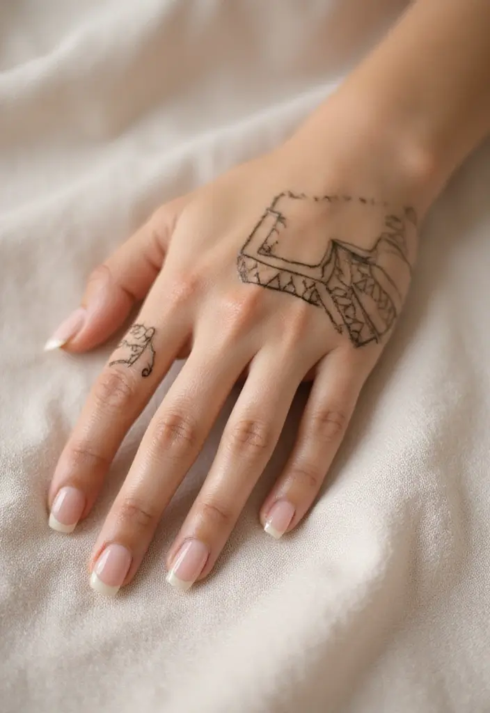 30 Gorgeous Wedding Mehndi Designs for Brides Who Love Tradition - 2. Minimalist Line Art