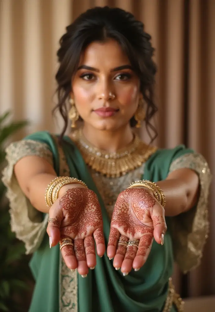 30 Gorgeous Wedding Mehndi Designs for Brides Who Love Tradition - 22. Sophisticated Ombre Effects