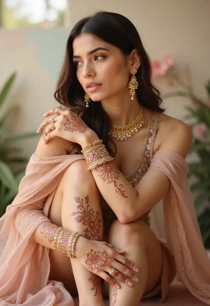 30 Gorgeous Wedding Mehndi Designs for Brides Who Love Tradition - 23. Elegant Wrist and Ankle Designs