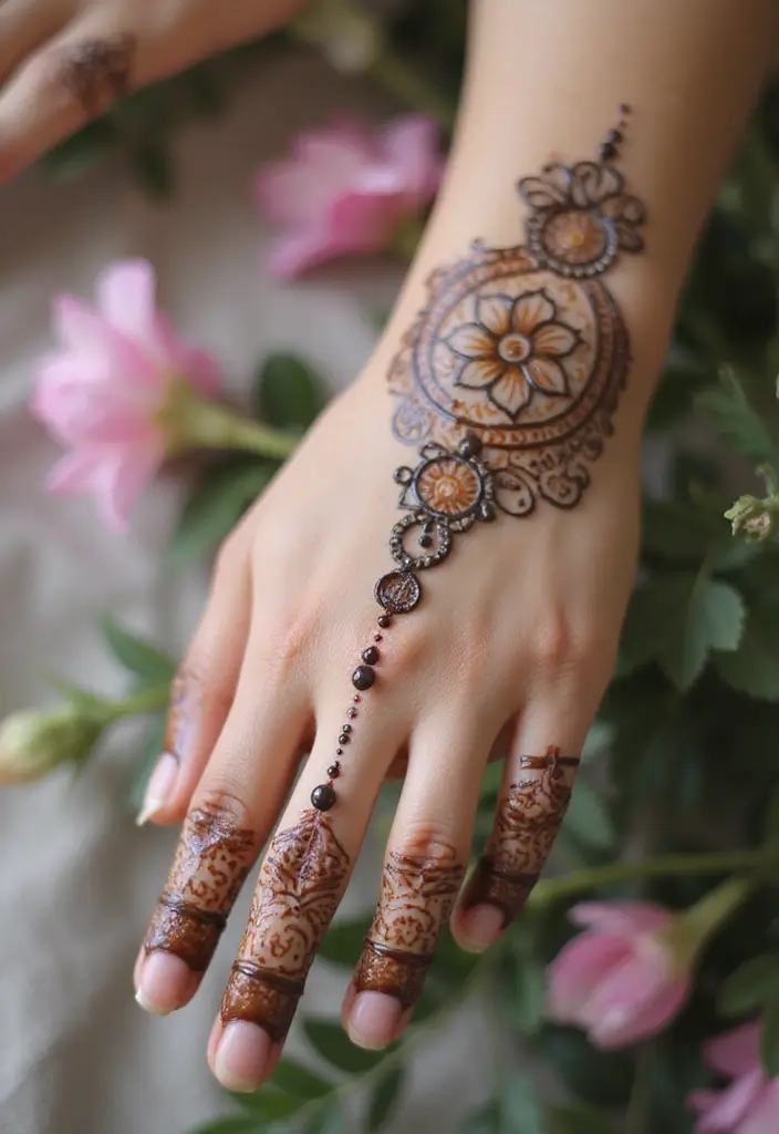30 Gorgeous Wedding Mehndi Designs for Brides Who Love Tradition - 26. Incorporating Personal Symbols