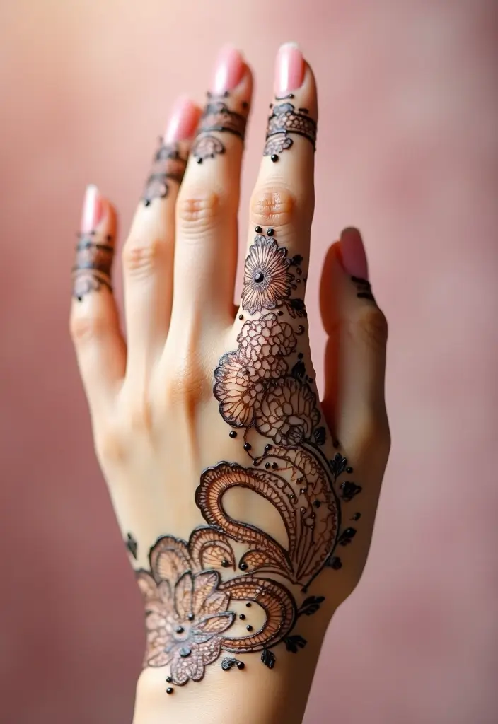 30 Gorgeous Wedding Mehndi Designs for Brides Who Love Tradition - 28. Romantic Heart Designs