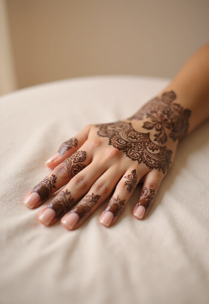 30 Gorgeous Wedding Mehndi Designs for Brides Who Love Tradition - 30. Unique Stencil Designs