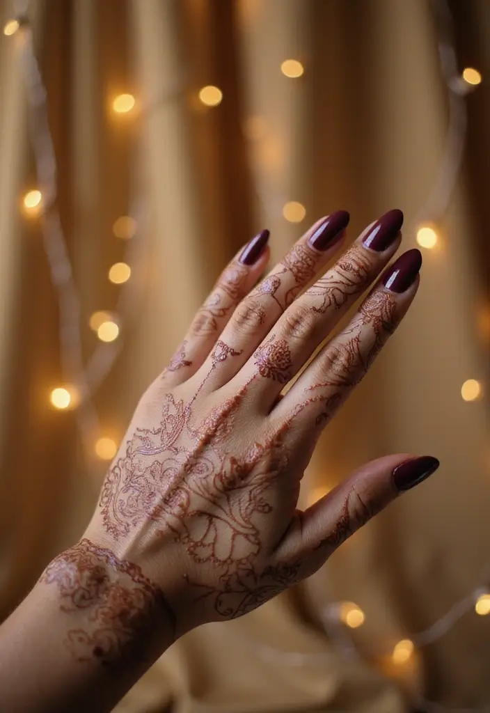 30 Gorgeous Wedding Mehndi Designs for Brides Who Love Tradition - 4. Arabic-Inspired Designs