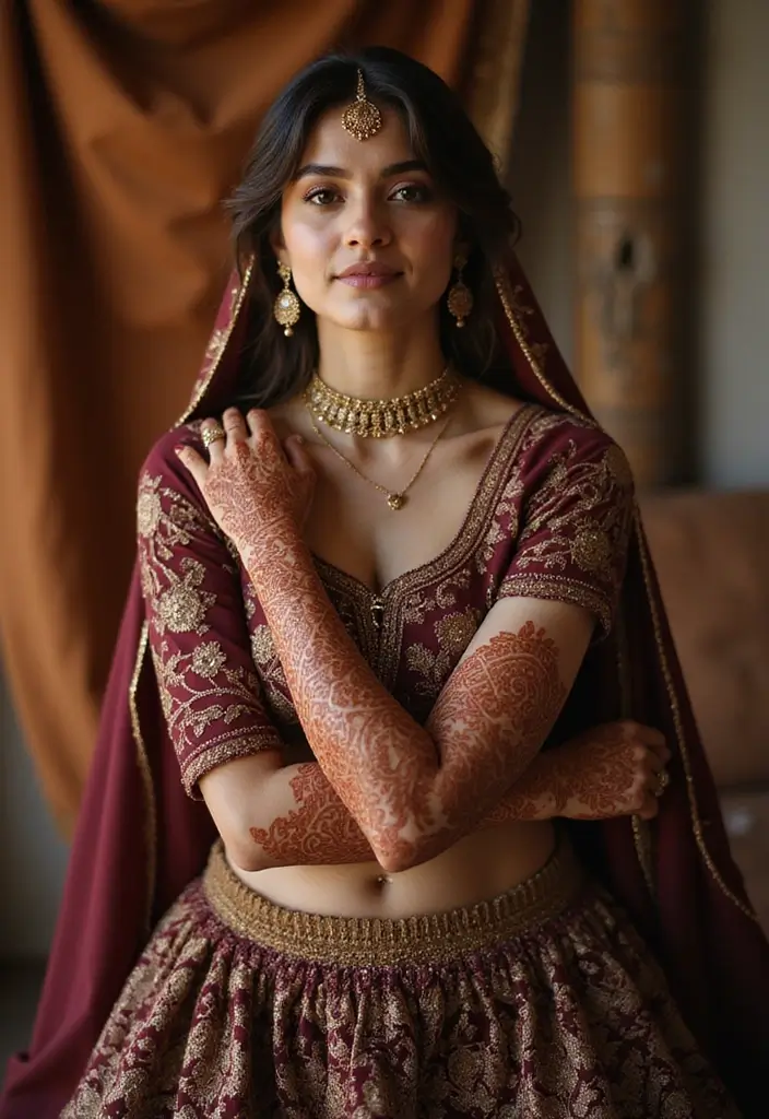 30 Gorgeous Wedding Mehndi Designs for Brides Who Love Tradition - 6. Cultural Heritage Patterns