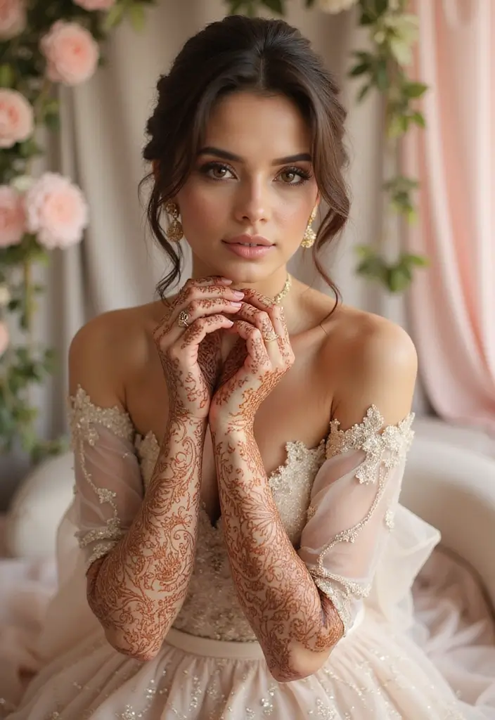 30 Gorgeous Wedding Mehndi Designs for Brides Who Love Tradition - 7. Vintage Lace Patterns